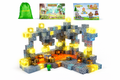 EJO World 128-Piece LED Magnetic Blocks – Lava & Volcano Adventure Set