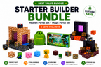 Starter Builder Bundle – Heaven & Magic Portal Magnetic Tiles (64 Pieces)