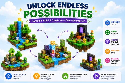 Creative Builder Bundle – Starter + Waterfall Set (192 Pieces)