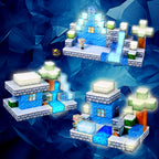 EJO World 128-Piece LED Magnetic Blocks – Snow Adventure Set