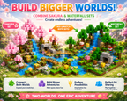 Fantasy Adventure Bundle – Sakura & Waterfall Set (256 Pieces)
