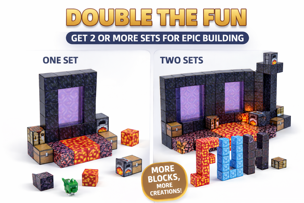 EJO World 32-Piece Magnetic Blocks – Magic Portal Set
