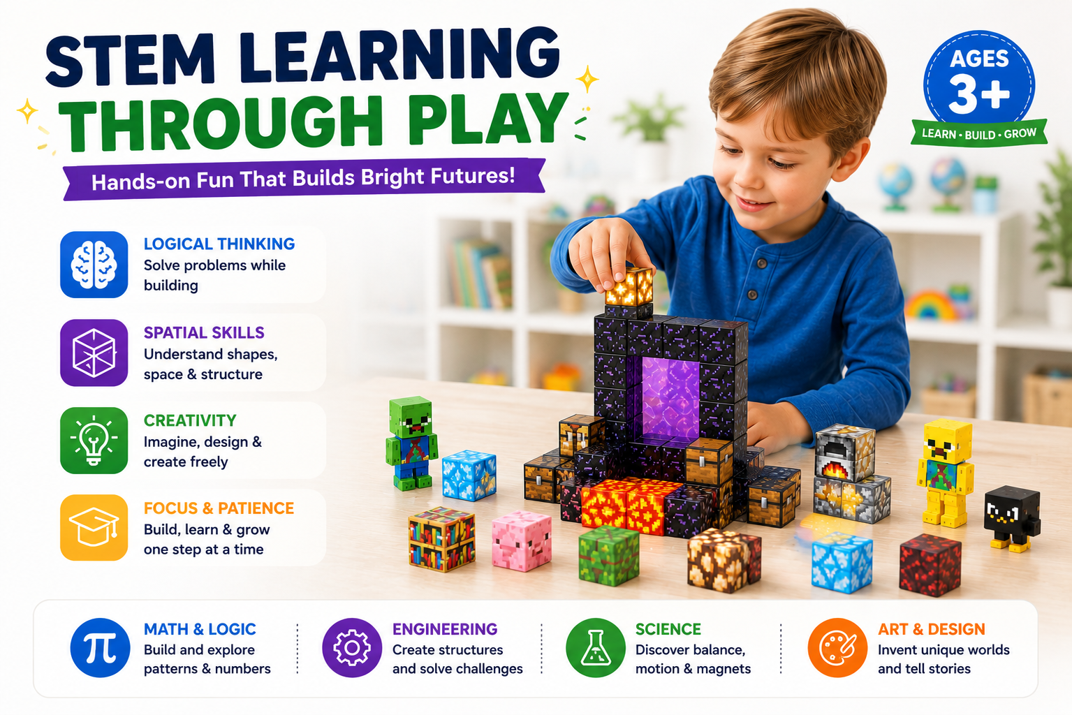 Creative Builder Bundle – Starter + Waterfall Set (192 Pieces)