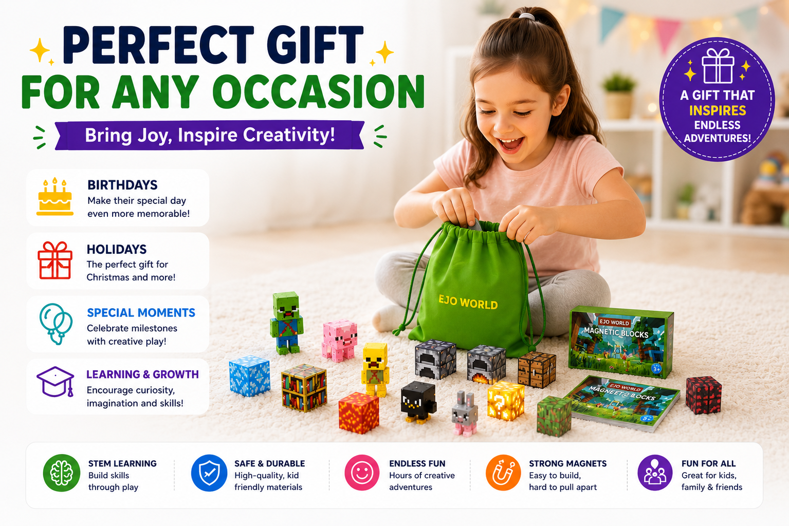 Creative Builder Bundle – Starter + Waterfall Set (192 Pieces)