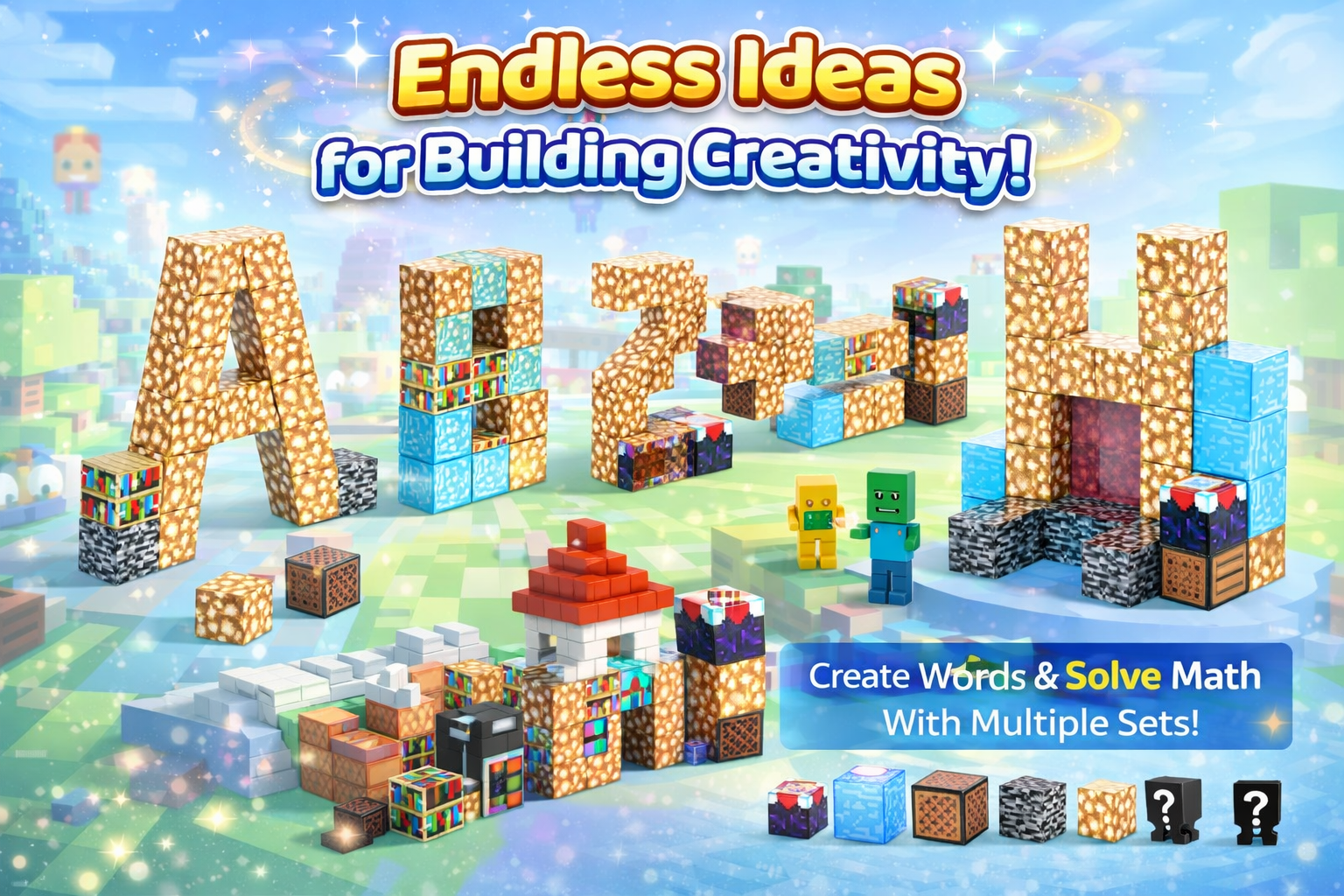 32-Piece Magnetic Blocks – Heaven Portal Set