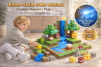 EJO World 128-Piece Magnetic Blocks – Waterfall Adventure Set