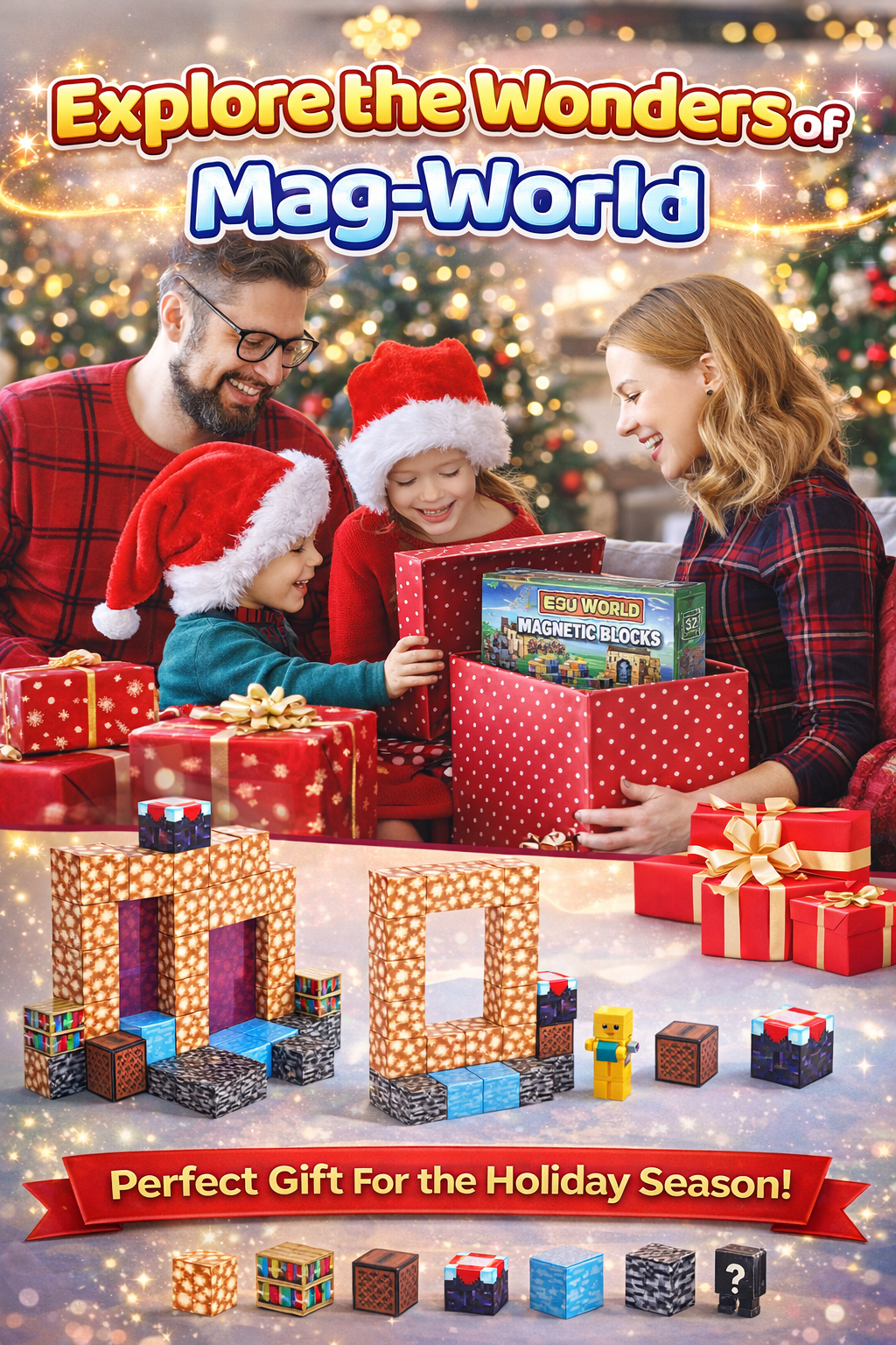 32-Piece Magnetic Blocks – Heaven Portal Set