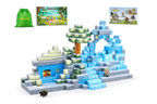 EJO World 128-Piece LED Magnetic Blocks – Snow Adventure Set